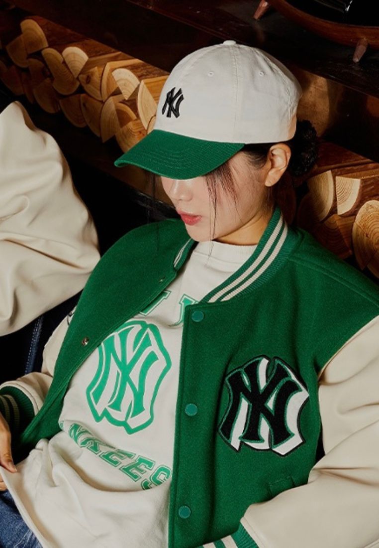 Basic Color Block Unstructured Ball Cap NEW YORK YANKEES green