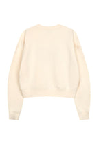 W Classic Logo Crop Sweatshirt Ivory
