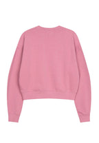 W Classic Logo Crop Sweatshirt Dark Pink