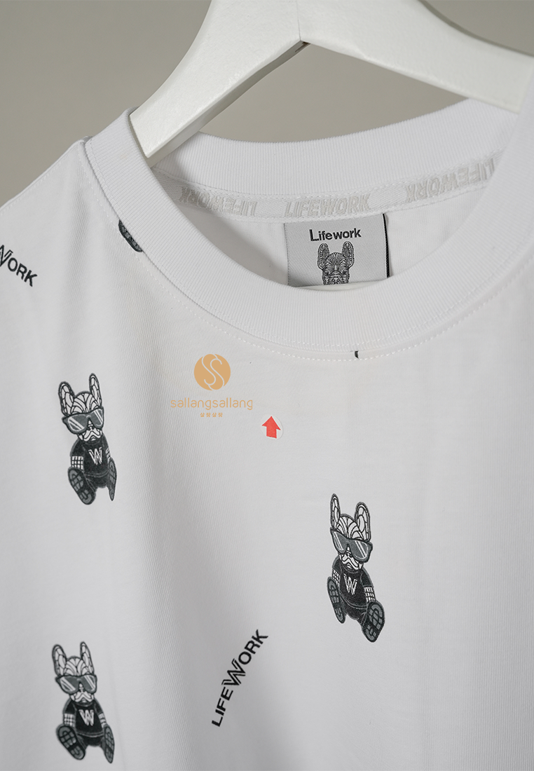 [DEFECT SALE 43] Monogram Glasses Radog Tee White L