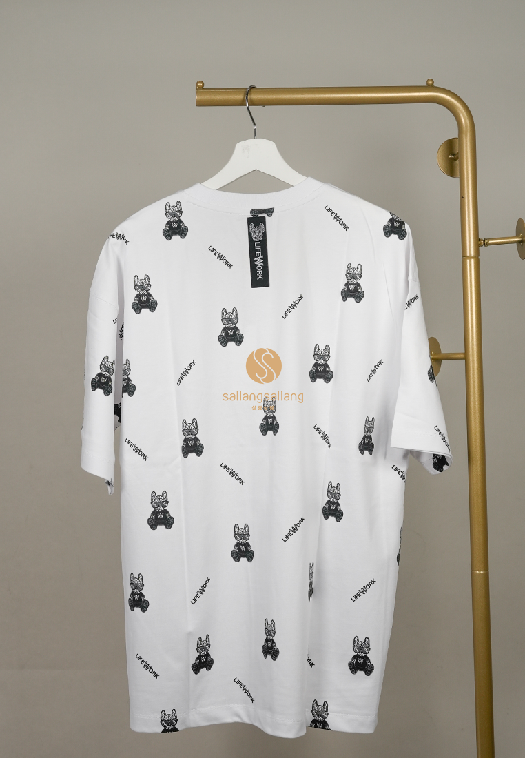 [DEFECT SALE 43] Monogram Glasses Radog Tee White L