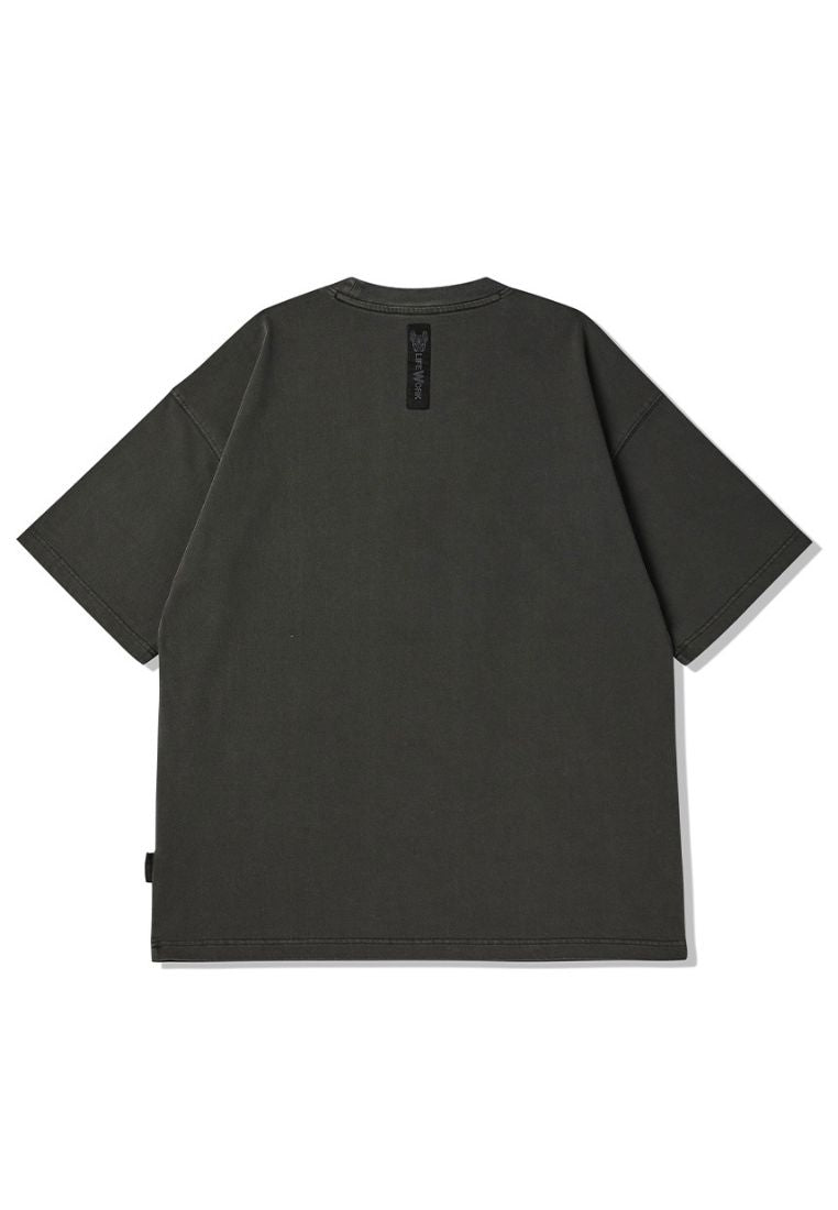 Pigment Varsity T-Shirt Charcoal Grey
