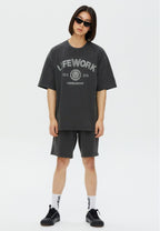Pigment Varsity T-Shirt Charcoal Grey
