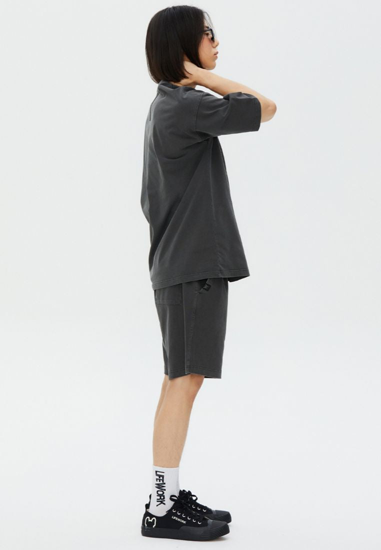 Pigment Varsity T-Shirt Charcoal Grey