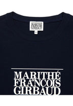 W Classic Logo Crop Tee Navy