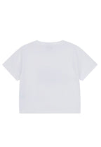 W Classic Logo Crop Tee White