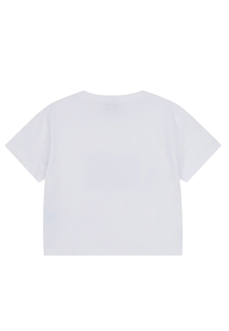 W Classic Logo Crop Tee White
