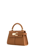 Elise Top Handle Bag - Brown