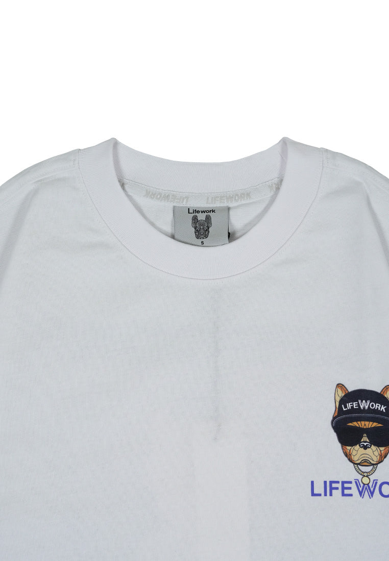 Back Printed T-Shirt White