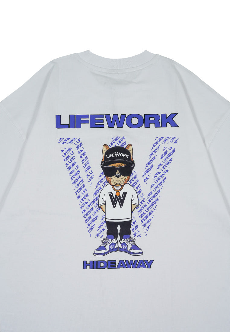 Back Printed T-Shirt White