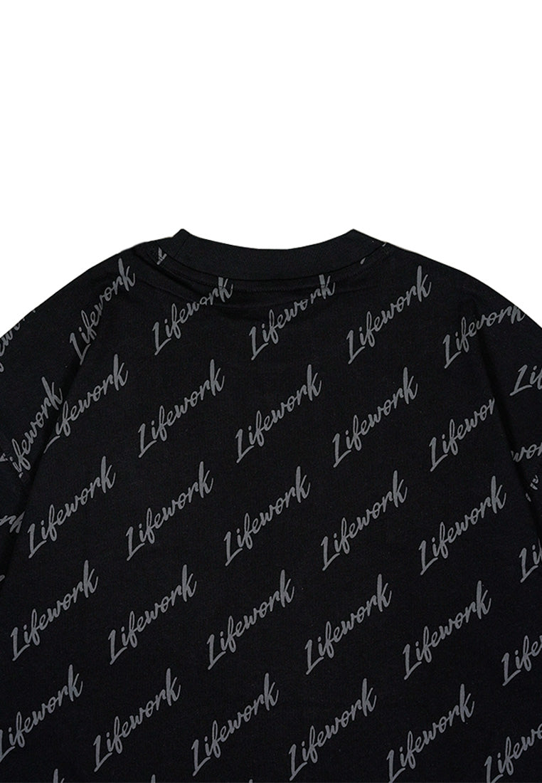 Signature Lettering T-Shirt Black