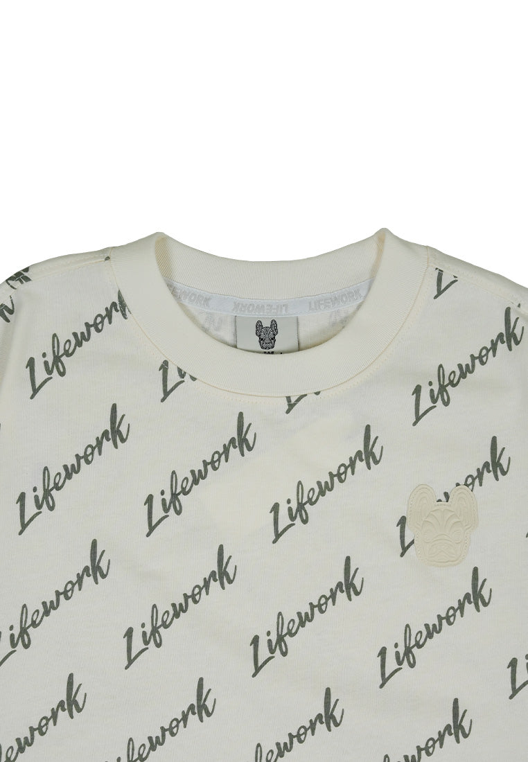 Signature Lettering T-Shirt Ivory