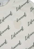 Signature Lettering Sweatshirt Ivory