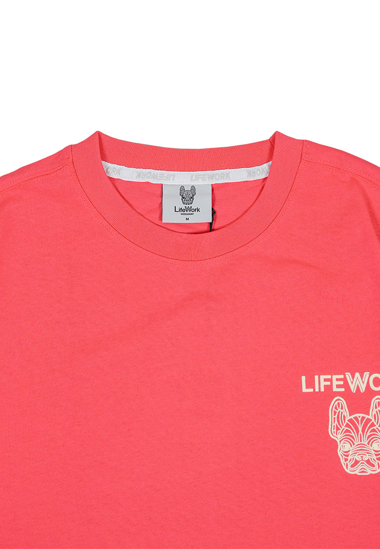 Velvet Logo T-Shirt Pink