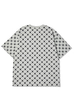 Monogram Pattern T-Shirt Light Grey