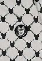 Monogram Pattern T-Shirt Light Grey