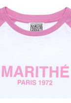 W Raglan Regular Logo Tee Pink
