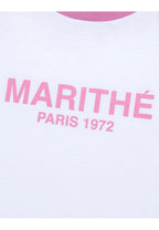 W Raglan Regular Logo Tee Pink