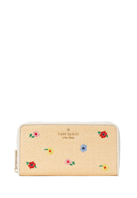 Large Continental Wallet Garden Bouquet Multi