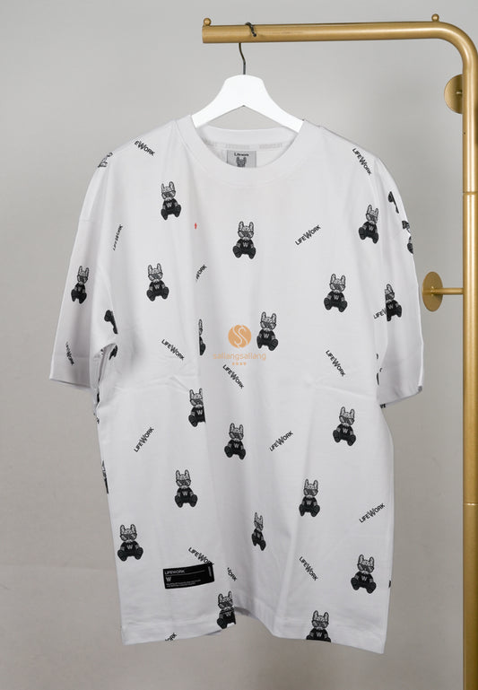 [DEFECT SALE 44] Monogram Glasses Radog Tee White L