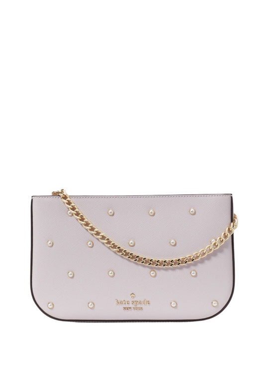 Madison Studded Pearls Pochette Lilac Moonlight Multi