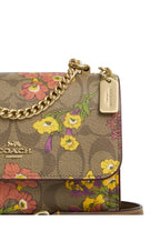 Mini Klare Crossbody In Signature Canvas With Floral Print Khaki Multi