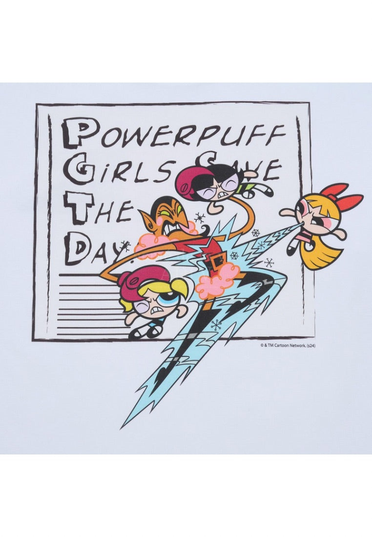 The Powerpuff Girls x Acmedelavie Save The Day T-Shirts White