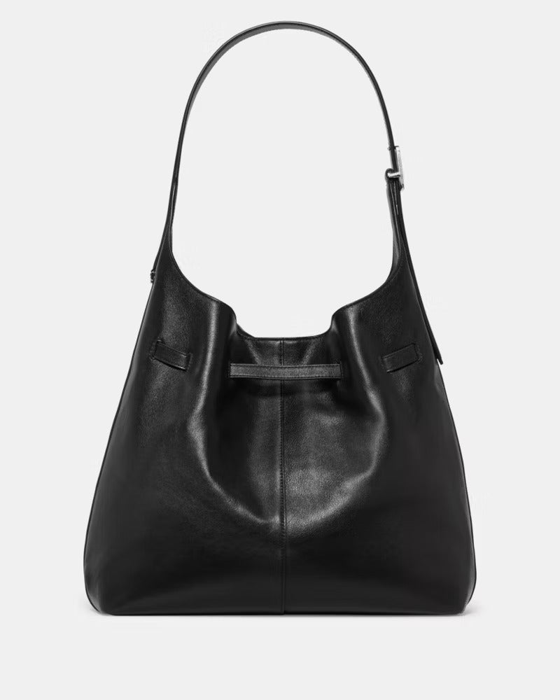 454 Belted Large Shoulder Bag Black