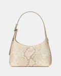 454 Snake Embossed Mini Crossbody Bag Natural Multi