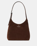 454 Suede Small Shoulder Bag Hot Fudge