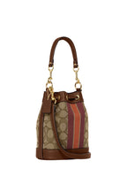 Mini Dempsey Bucket Bag In Signature Jacquard With Stripe And Coach Patch Saddle Multi
