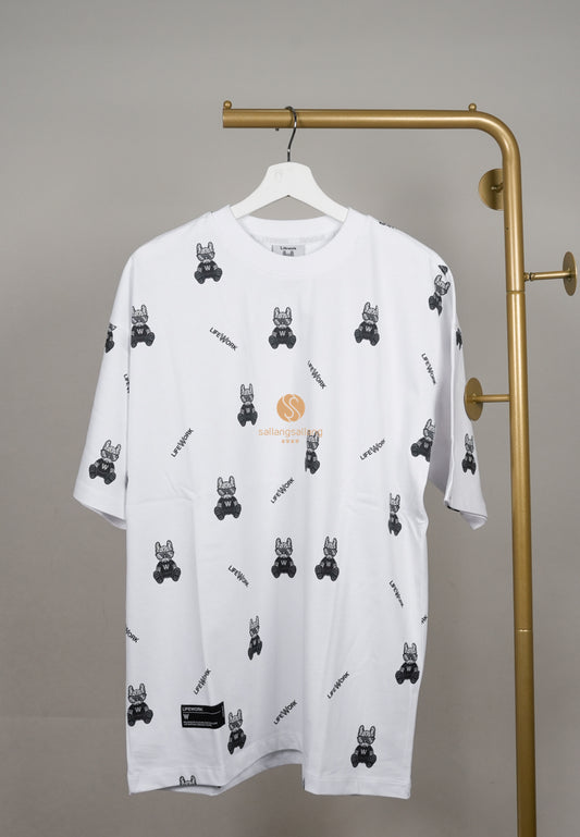 [DEFECT SALE 45] Monogram Glasses Radog Tee White M