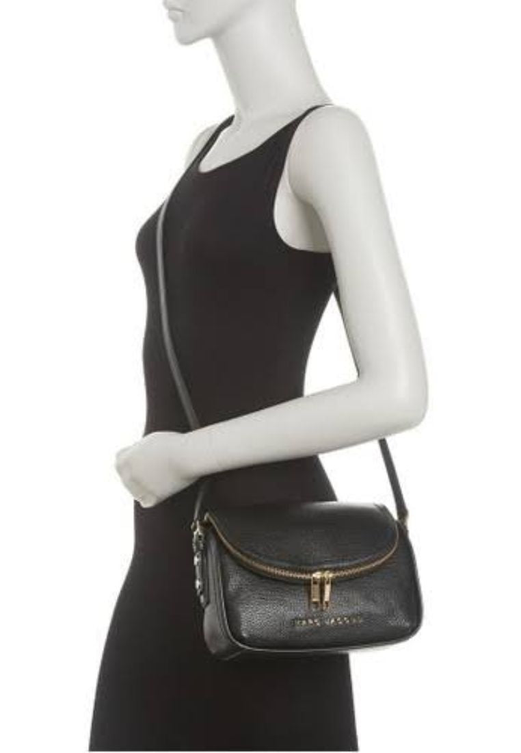 The Groove Leather Mini Messenger Black