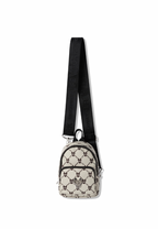 Mini Jacquard Monogram 2WAY Bag Beige