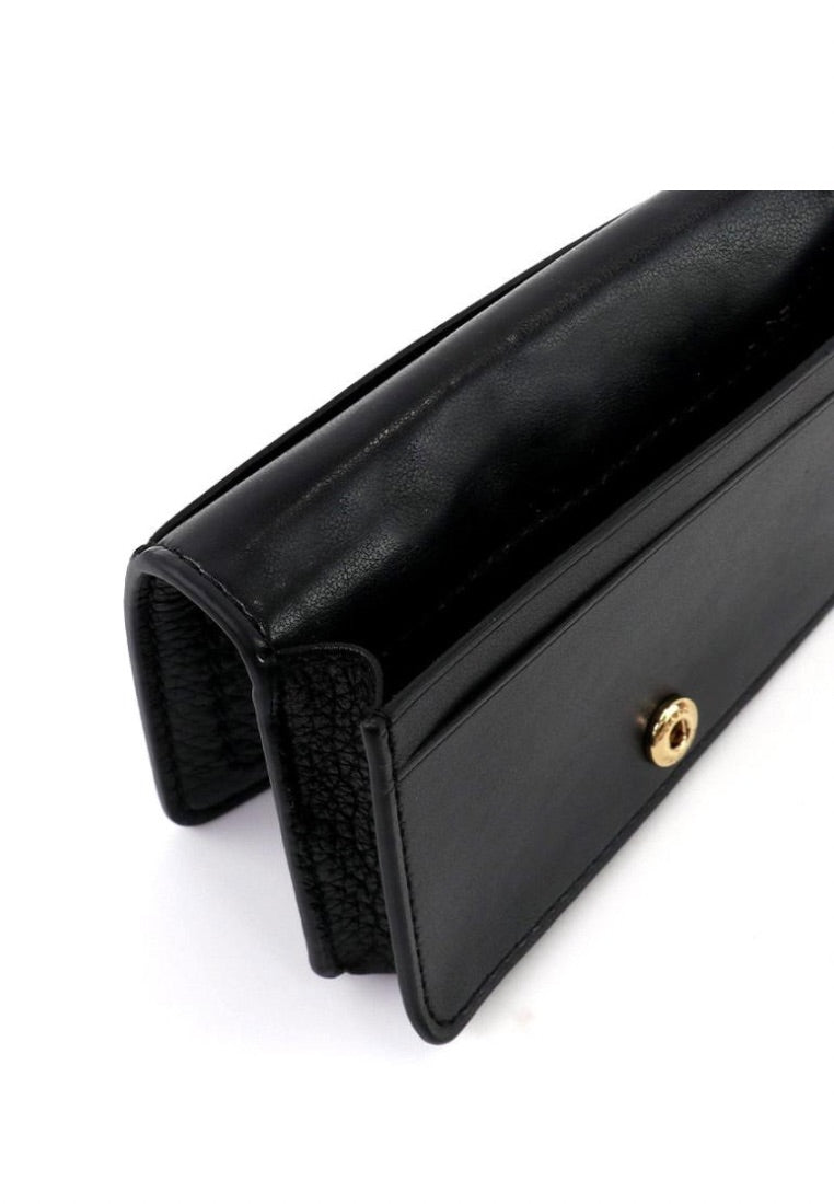 Groove Leather Business Card Case Black