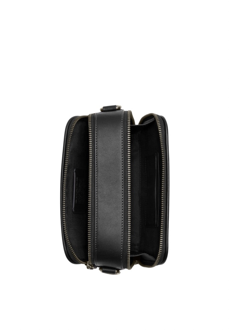 Wyatt Crossbody In Signature Canvas Charcoal Black