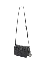Small Quilted Pillow Bag Black