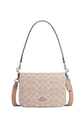 Quinn Bag In Signature Canvas Silver Sand Taupe