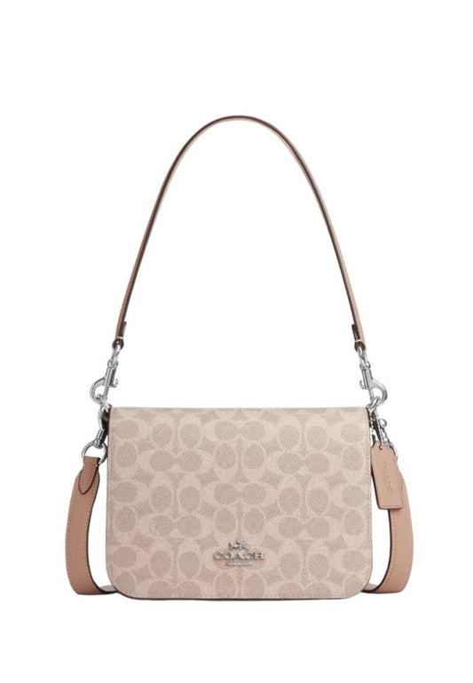 Quinn Bag In Signature Canvas Silver Sand Taupe