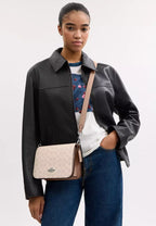 Quinn Bag In Signature Canvas Silver Sand Taupe