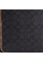 Ethan Pack In Blocked Signature Canvas Tan Charcoal Black