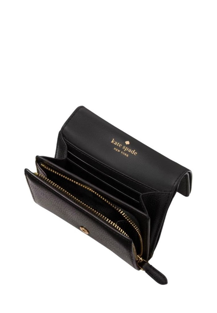 Kayla Small L-Zip Wallet Black