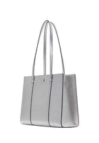 Kenzie Metallic Large Tote Lunar Light