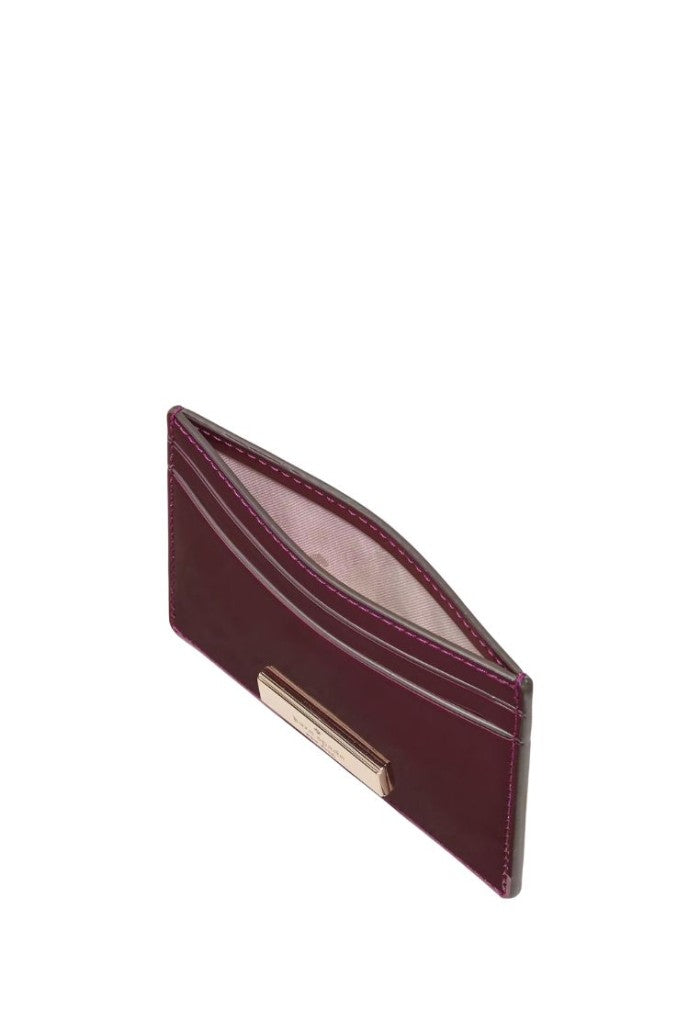 Kenzie Boxed Small Cardholder Dark Raspberry