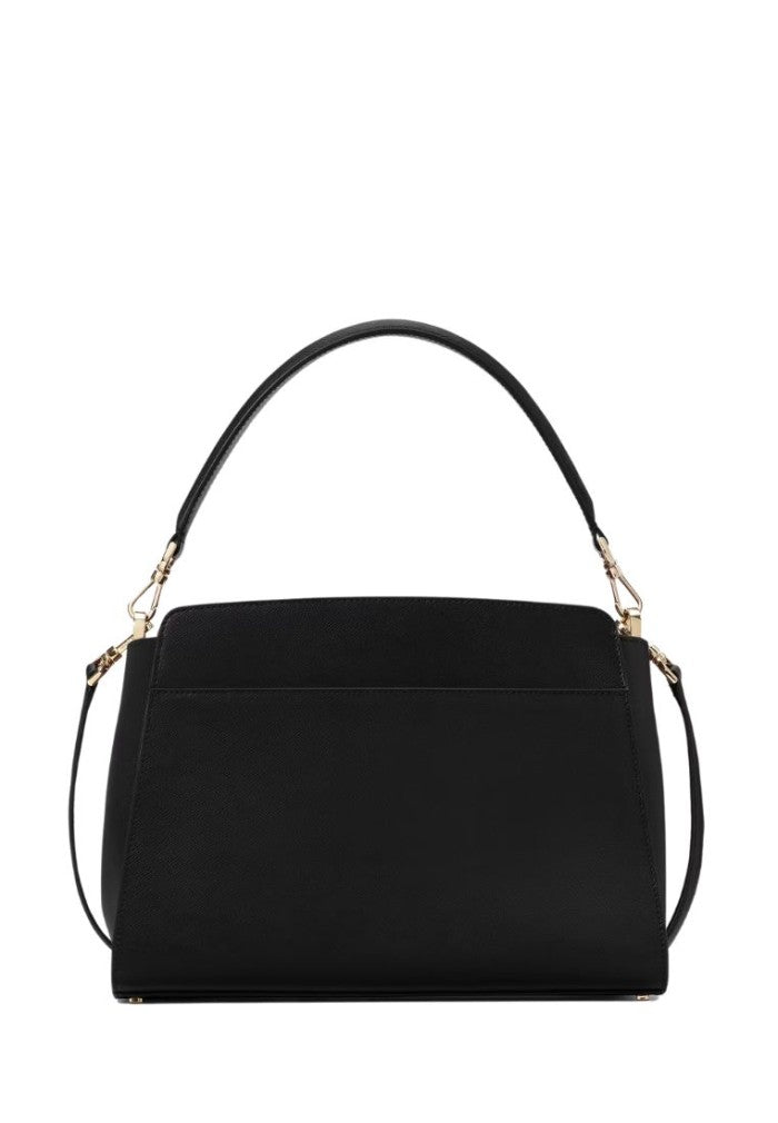 Madison Medium Top Handle Satchel Black