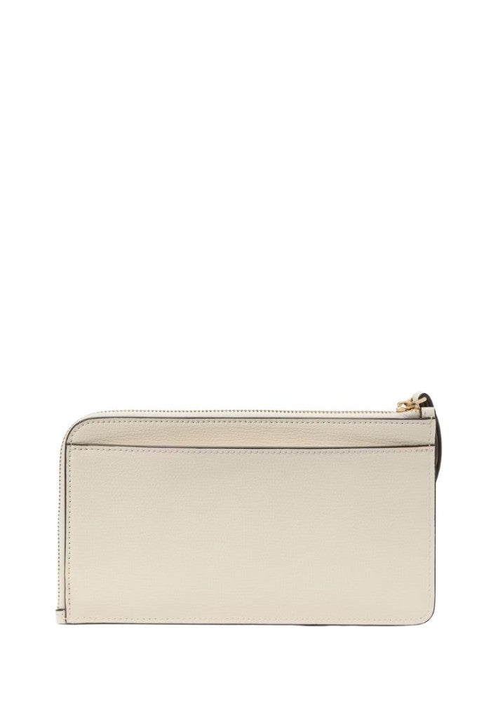 Lucy Applique Medium L-Zip Wristlet Meringue Multi