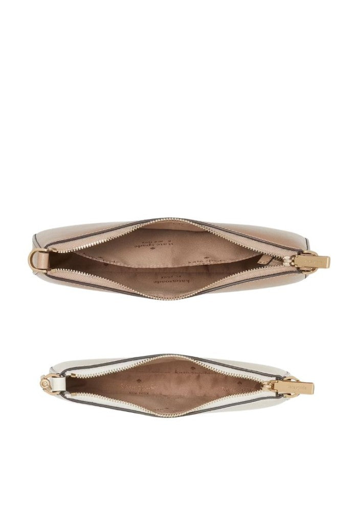 Duet Colorblock Saffiano Leather Small Crossbody Toasted Hazelnut Multi