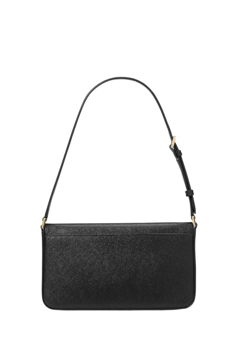 Staci Flap Shoulder Bag Black