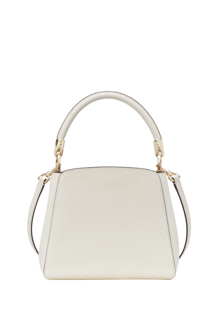 Phoebe Embroidered Straw Top Handle Satchel Meringue Multi