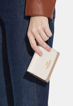 Small Trifold Wallet In Colorblock Chalk Multi